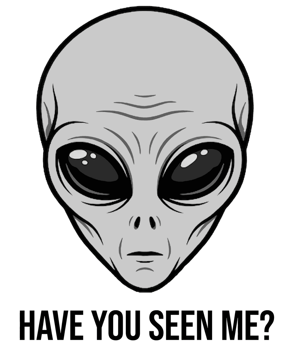 Alien Grey Short Sleeve T-Shirt