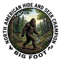 Bigfoot Hide And Seek Stickers