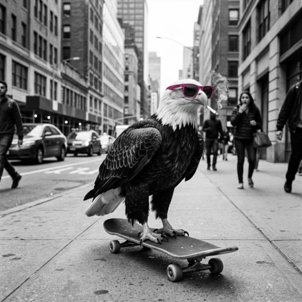Eagle Skating Short Sleeve T-Shirt