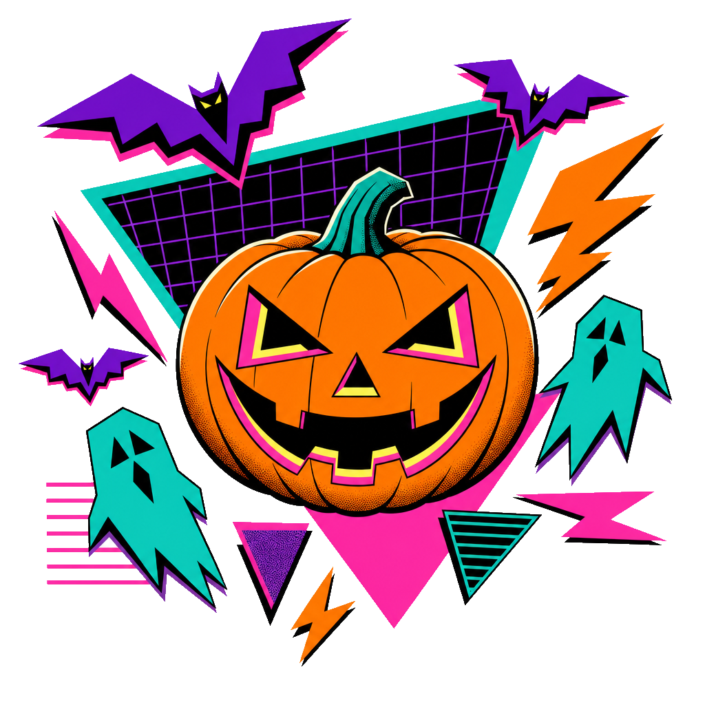 Halloween 80s Short Sleeve T-Shirt