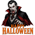 Halloween Vampire Short Sleeve T-Shirt