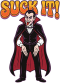 Halloween Vampire Suck It Short Sleeve T-Shirt