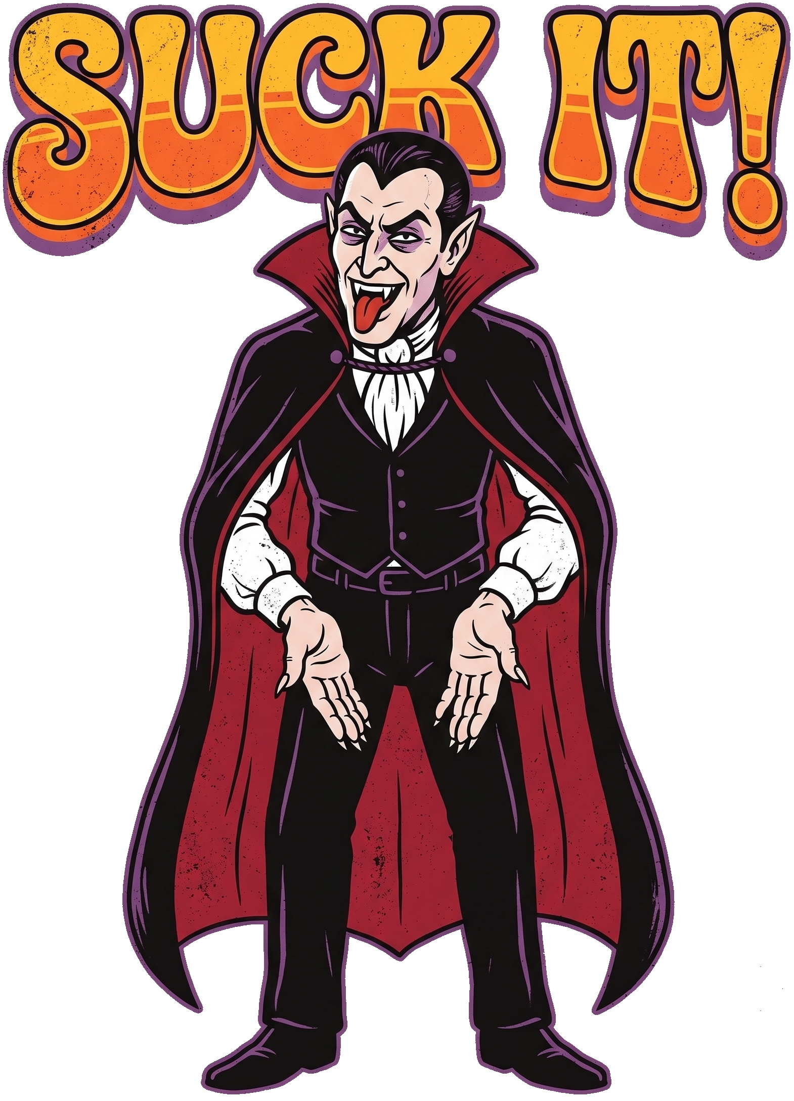 Halloween Vampire Suck It Short Sleeve T-Shirt