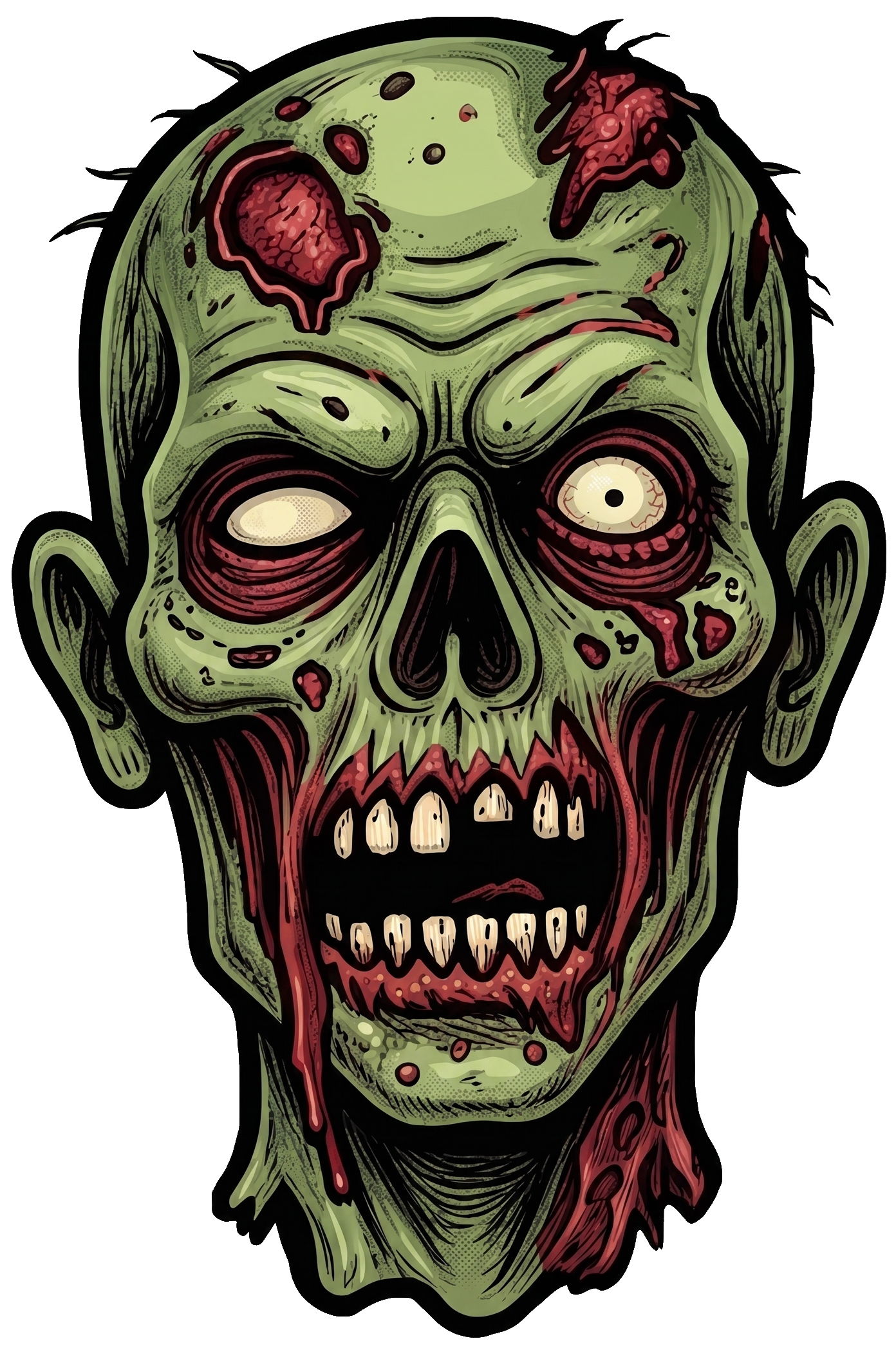 Halloween Zombie Short Sleeve T-Shirt