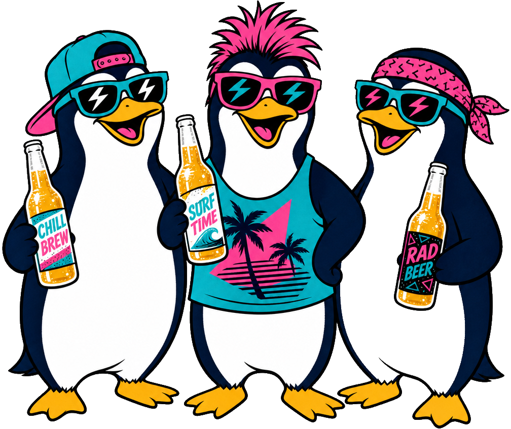Penguin Beer Short Sleeve T-Shirt