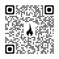 Printed Fire QR Code Short Sleeve T-Shirt