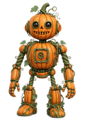 Pumpkin Bot 2 Short Sleeve T-Shirt