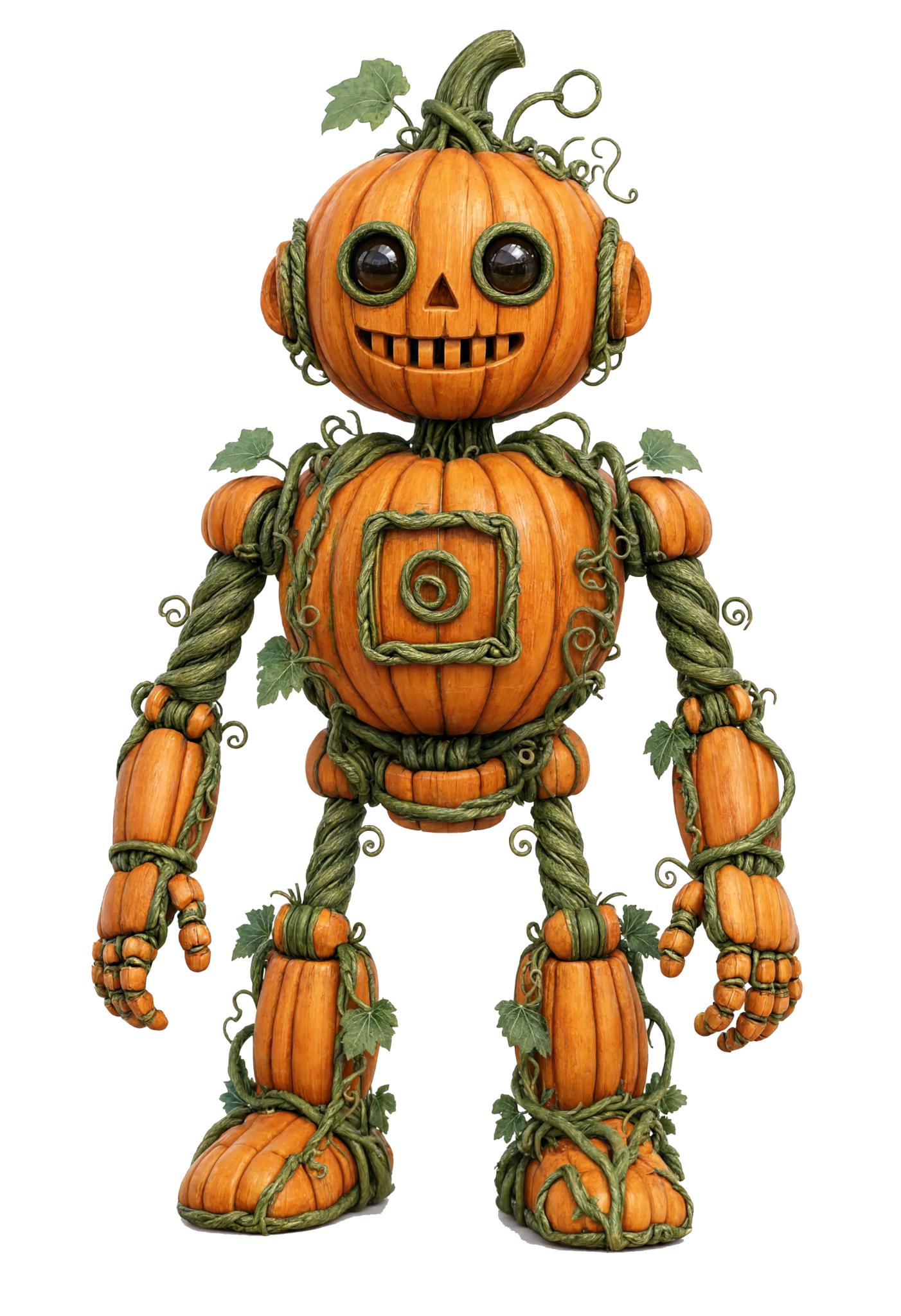 Pumpkin Bot 2 Short Sleeve T-Shirt