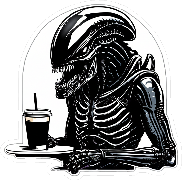 Xeno Cafe Stickers